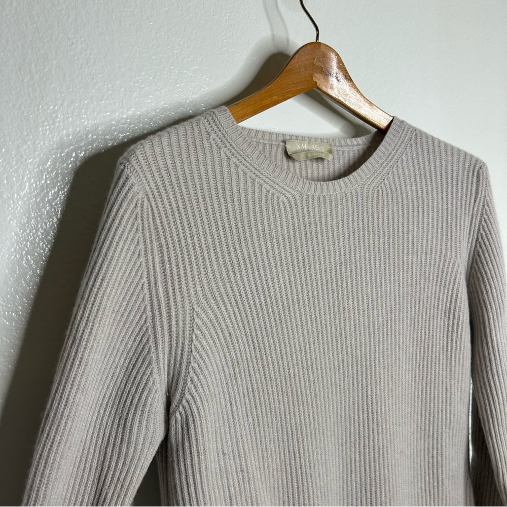 MaxMara Gray Long Sleeve Dress